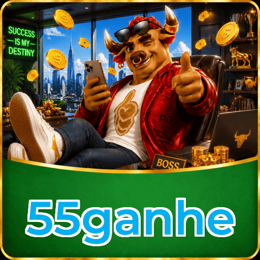Números do app 55ganhe em material de marketing — ilustração, não auditoria
