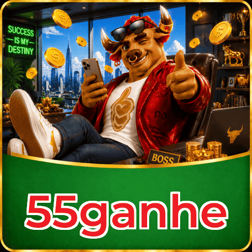 Acesso seguro à conta 55ganhe — ilustração editorial